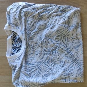 Reverse pattern palm print shirt